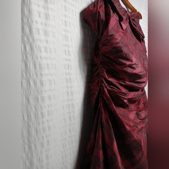 Kay Unger Silk Taffeta Bubble Hem Mini Dress. Size 14 - Picture 3 of 11